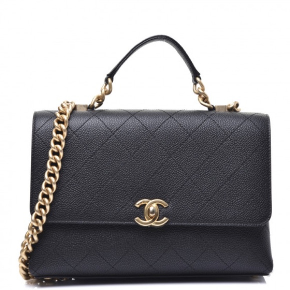 CHANEL
Caviar Diamond Stitched Small Top
Handle Flap Black